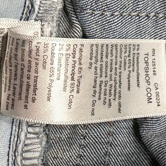 Topshop Jamie Keans Sz 25 Skinny Raw‎ Edge - Picture 9 of 12